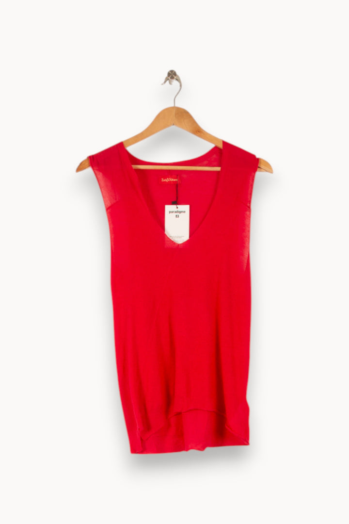 Débardeur Rouge - Taille S/36 de la marque Zadig&Voltaire | PARAD38091 - Vendu par Paradigme - Image 2