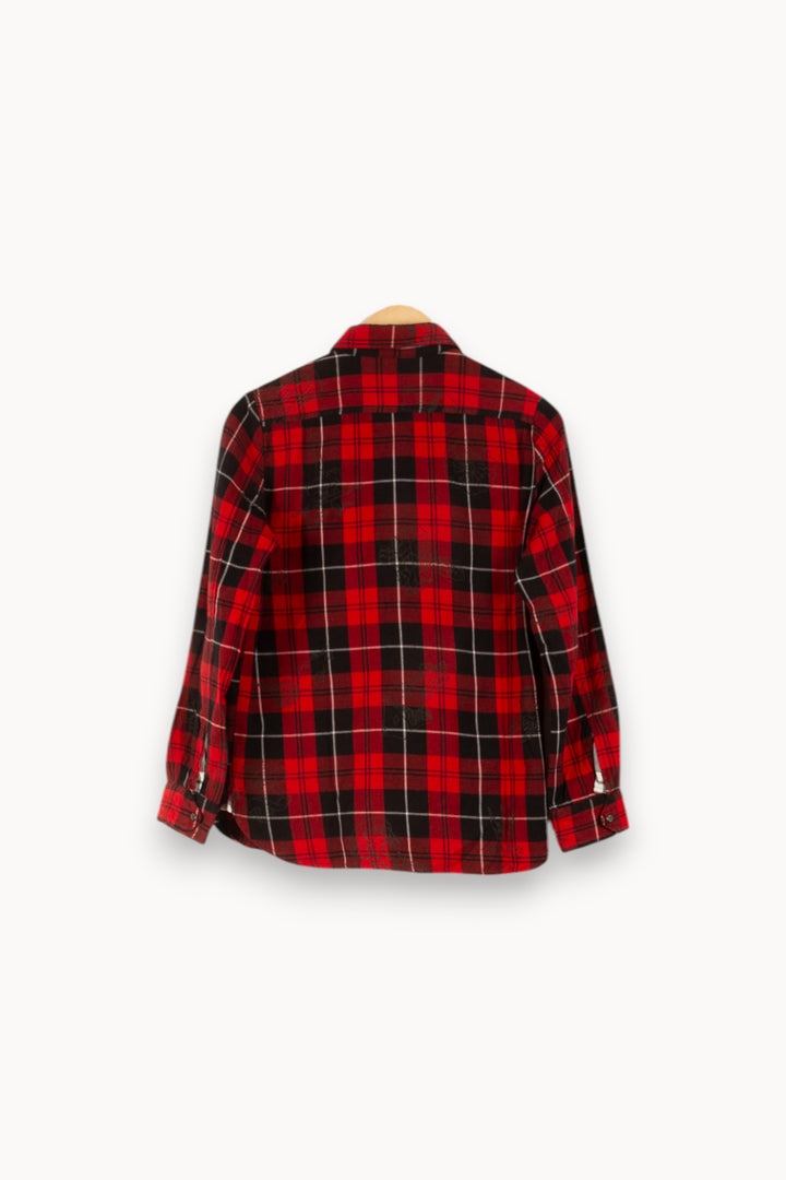 Chemise à Carreaux Rouge et Noire - Taille M/38 de la marque Zadig&Voltaire | PARAD38100 - Vendu par Paradigme - Image 4