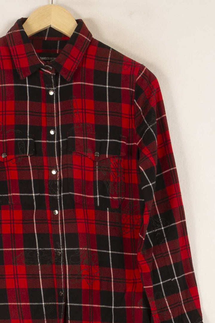 Chemise à Carreaux Rouge et Noire - Taille M/38 de la marque Zadig&Voltaire | PARAD38100 - Vendu par Paradigme - Image 3