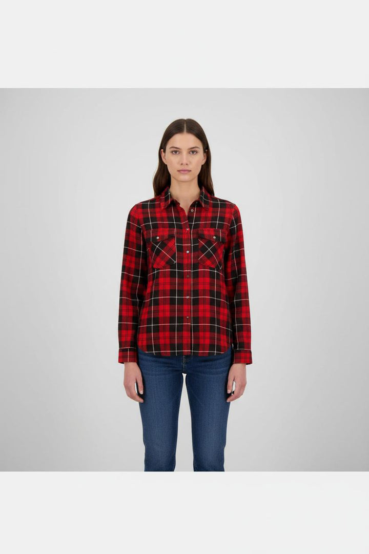 Chemise à Carreaux Rouge et Noire - Taille M/38