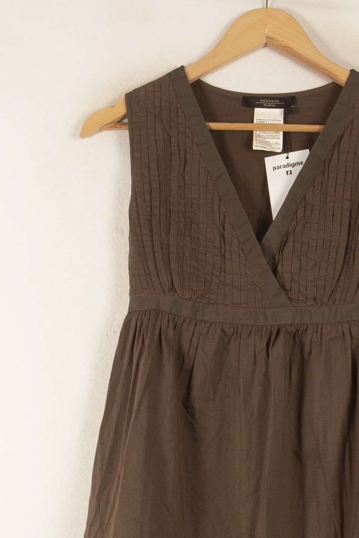 Blouse Marron - Taille XL/42 de la marque Weekend Max Mara | PARAD38106 - Vendu par Paradigme - Image 3