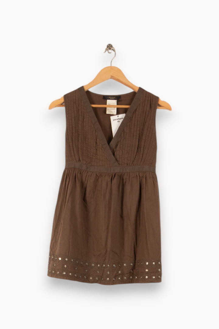 Blouse Marron - Taille XL/42 de la marque Weekend Max Mara | PARAD38106 - Vendu par Paradigme - Image 2