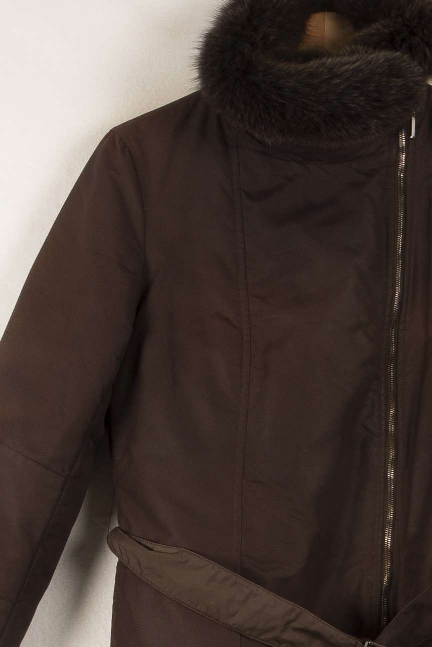Blouson Marron - Taille XL/42 de la marque Max Mara | PARAD38108 - Vendu par Paradigme - Image 3