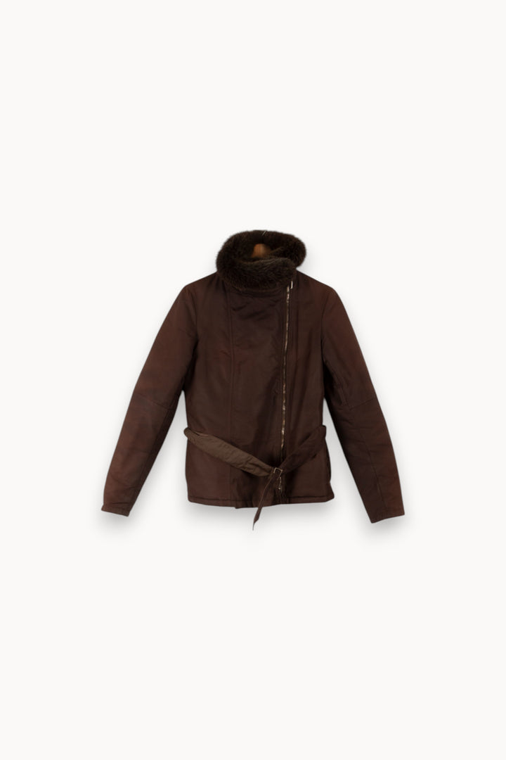 Blouson Marron - Taille XL/42 de la marque Max Mara | PARAD38108 - Vendu par Paradigme - Image 2