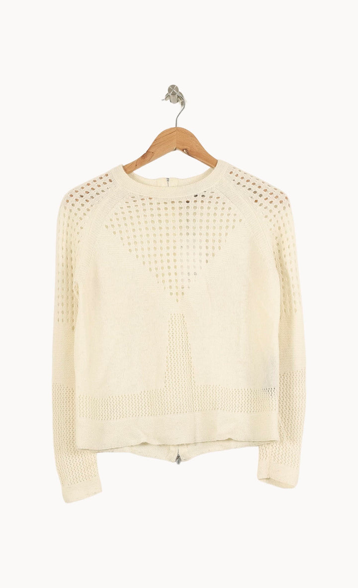 Pull Blanc - Taille XS/34 de la marque The Kooples - Sport | PARAD38110 - Vendu par Paradigme - Image 2
