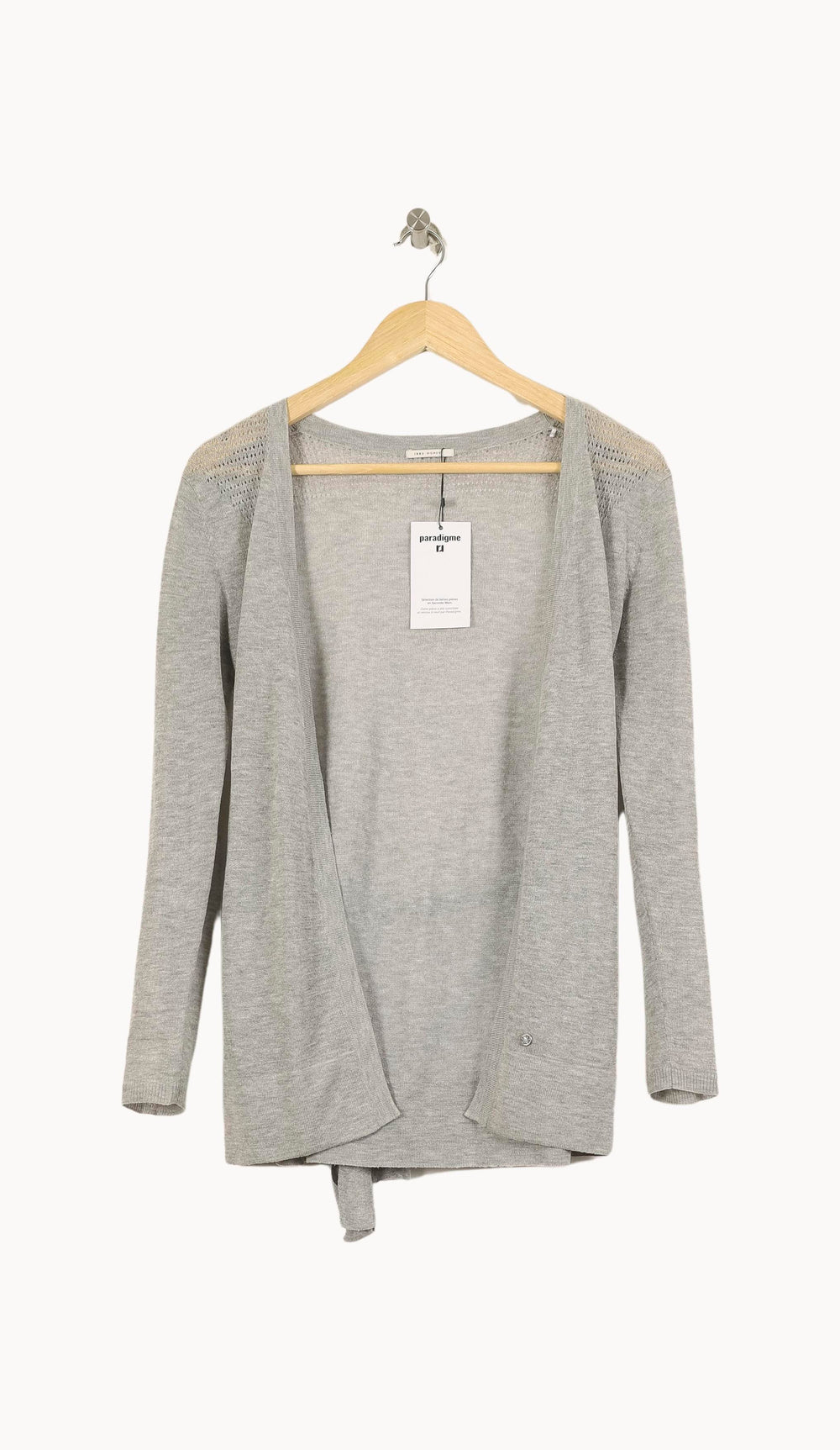 Cardigan Gris - Taille XS/34 de la marque IKKS | PARAD38112 - Vendu par Paradigme - Image 2