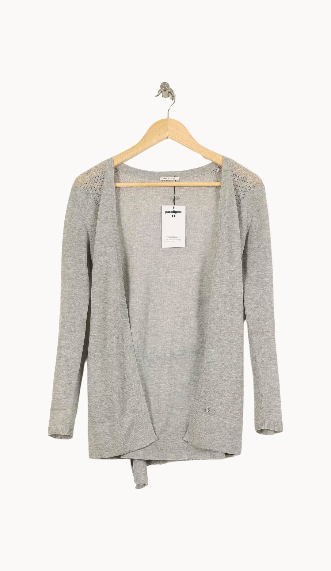Cardigan Gris - Taille XS/34 de la marque IKKS | PARAD38112 - Vendu par Paradigme - Image 2