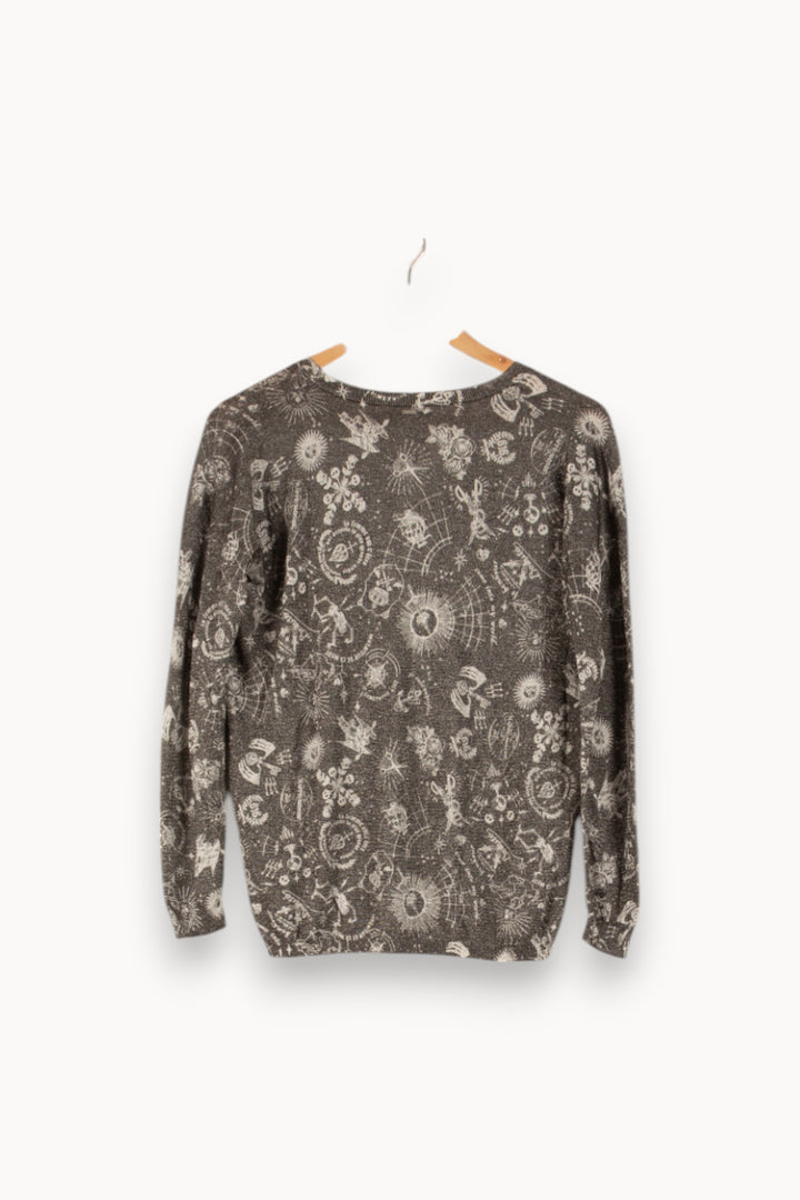 Pull Gris et Blanc - Taille S/36 de la marque IKKS | PARAD38114 - Vendu par Paradigme - Image 4