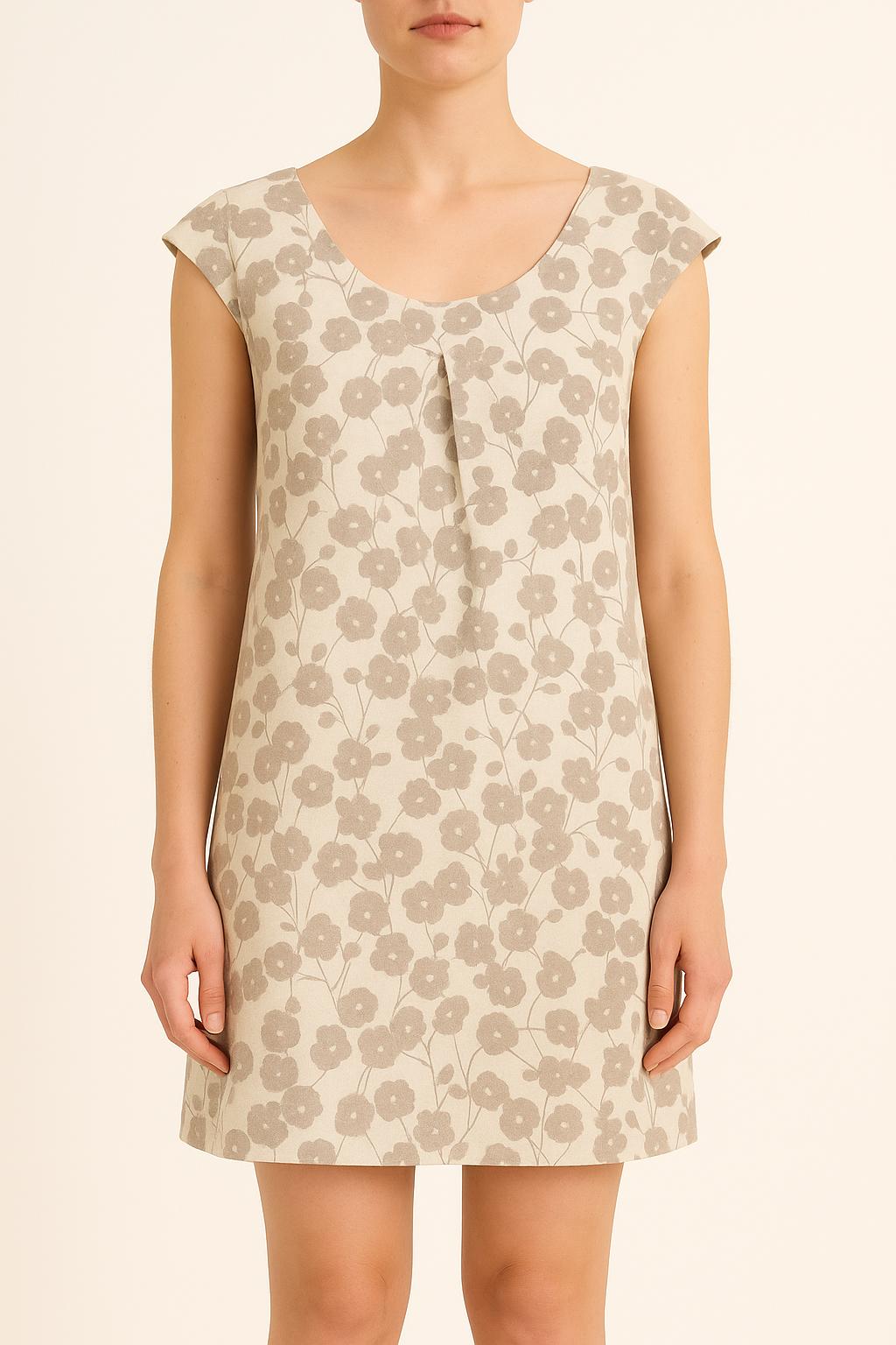 Robe Fleurie Grise et Blanche - Taille S/36 de la marque Comptoir des Cotonniers | PARAD38119 - Vendu par Paradigme - Image 1