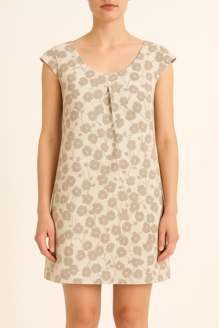 Robe Fleurie Grise et Blanche - Taille S/36 de la marque Comptoir des Cotonniers | PARAD38119 - Vendu par Paradigme - Image 1