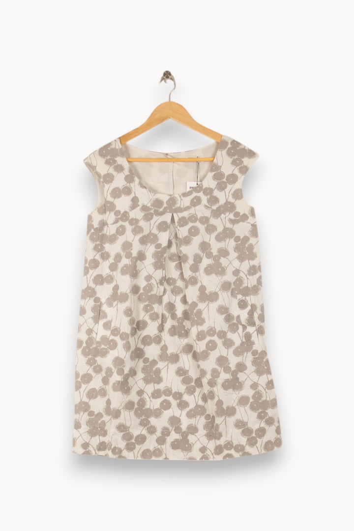 Robe Fleurie Grise et Blanche - Taille S/36 de la marque Comptoir des Cotonniers | PARAD38119 - Vendu par Paradigme - Image 2
