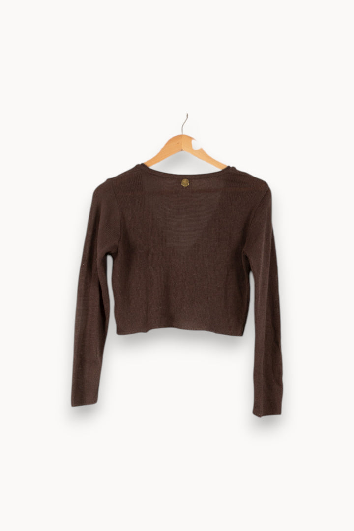Cardigan Marron - Taille S/36 de la marque Stella Forest | PARAD38125 - Vendu par Paradigme - Image 4