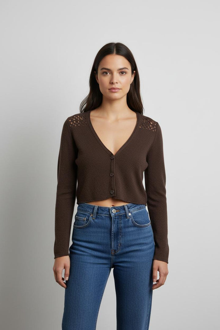 Cardigan Marron - Taille S/36