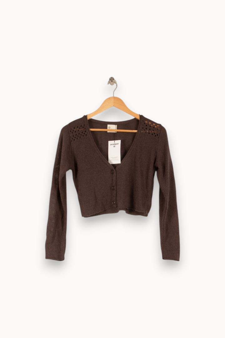 Cardigan Marron - Taille S/36 de la marque Stella Forest | PARAD38125 - Vendu par Paradigme - Image 2