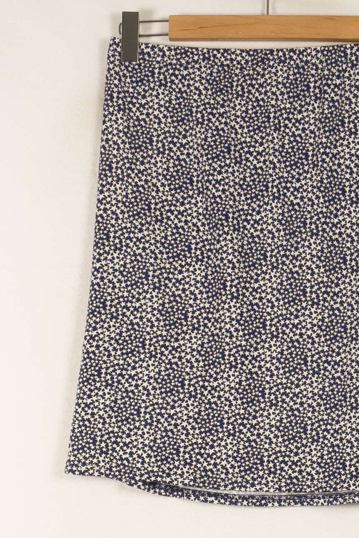 Jupe Droite Bleu et Blanc - Taille L/40 de la marque Agnès b. | PARAD38128 - Vendu par Paradigme - Image 3