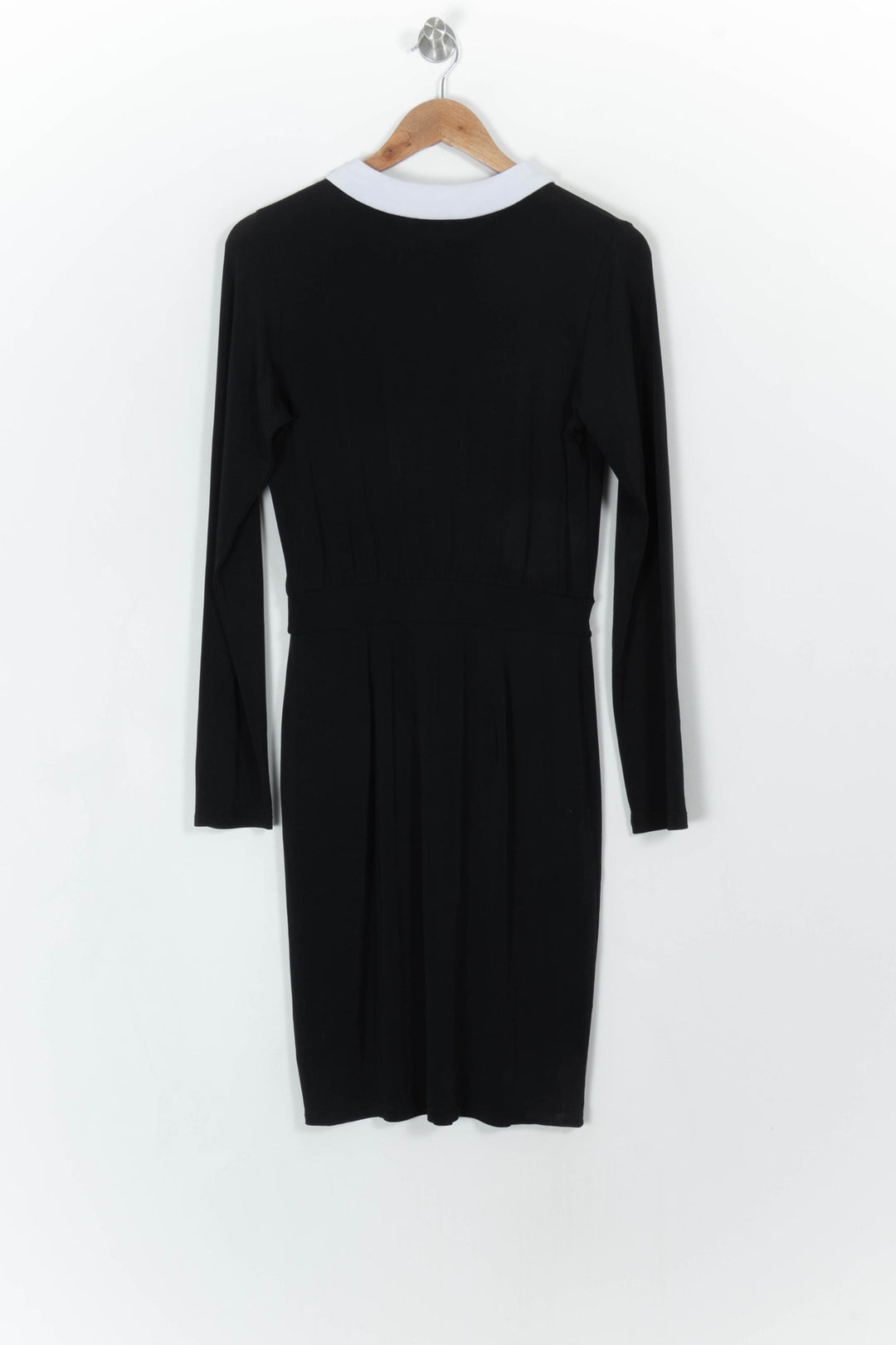 Robe chemise noire et blanche - Taille M/38 de la marque Agnès b. | PARAD38132 - Vendu par Paradigme - Image 4