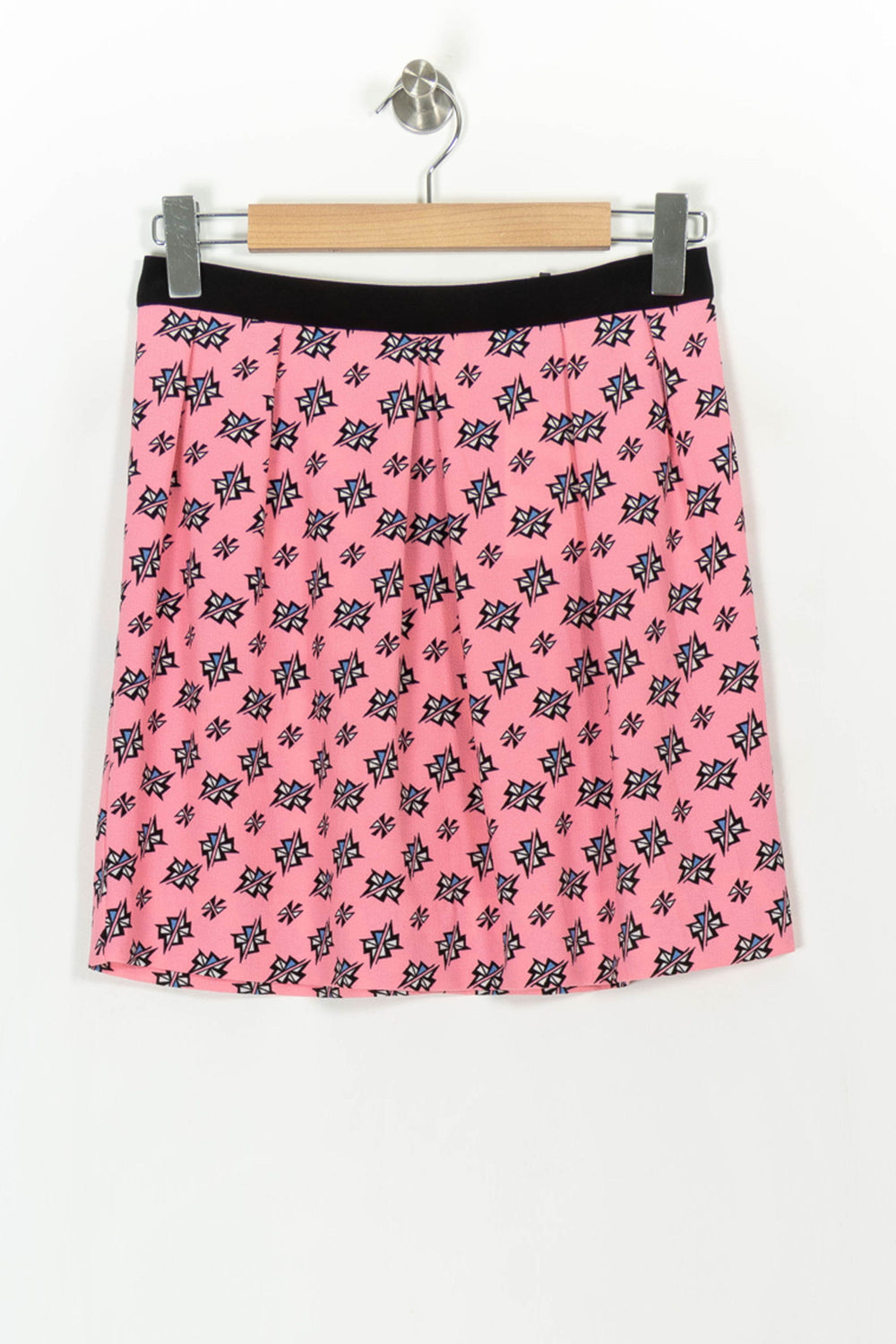 Jupe Plissée Rose et Noire - Taille S/36 de la marque Sandro | PARAD38137 - Vendu par Paradigme - Image 2