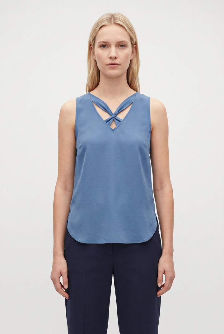 Débardeur Bleu - Taille S/36 de la marque Sandro | PARAD38140 - Vendu par Paradigme - Image 1