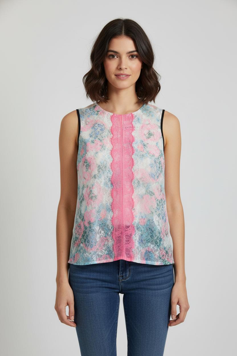 Blouse Rose et Bleue - Taille S/36 de la marque Sandro | PARAD38152 - Vendu par Paradigme - Image 1