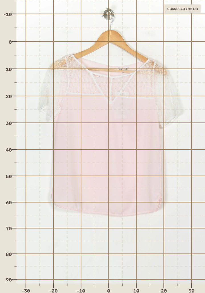 Blouse Rose et Blanche - Taille S/36 de la marque Claudie Pierlot | PARAD38153 - Vendu par Paradigme - Image 4