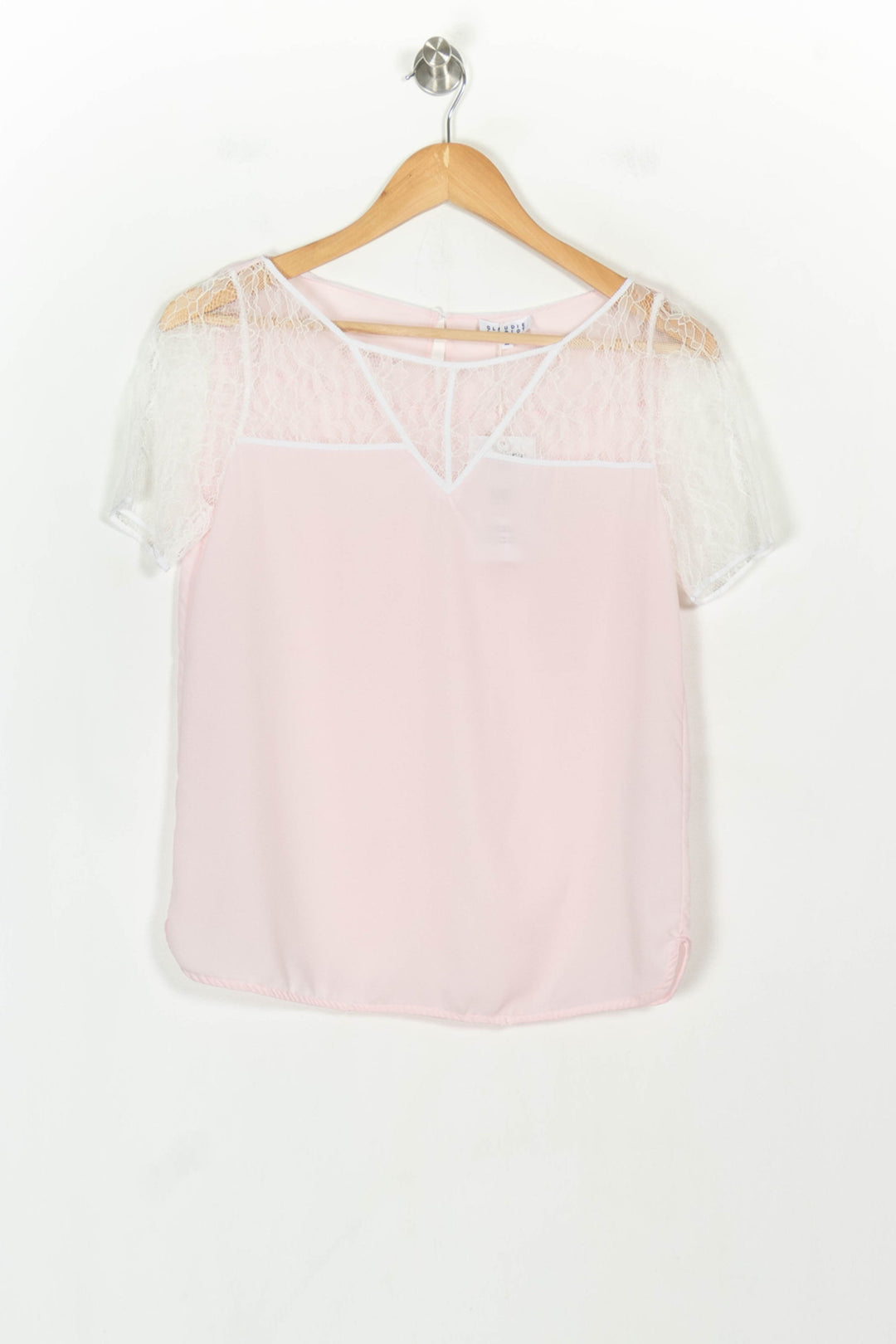 Blouse Rose et Blanche - Taille S/36 de la marque Claudie Pierlot | PARAD38153 - Vendu par Paradigme - Image 2