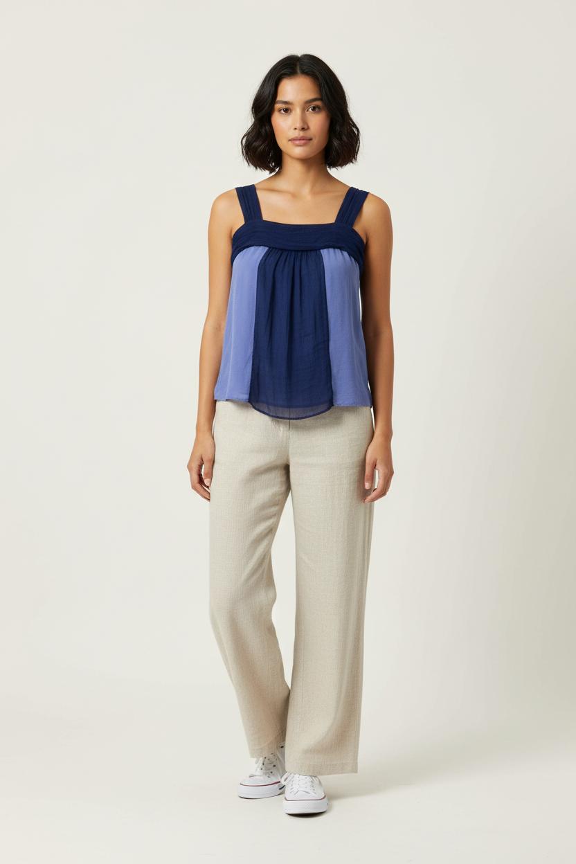 Top Violet et Bleu - Taille S/36 de la marque Maison 123 | PARAD38154 - Vendu par Paradigme - Image 1