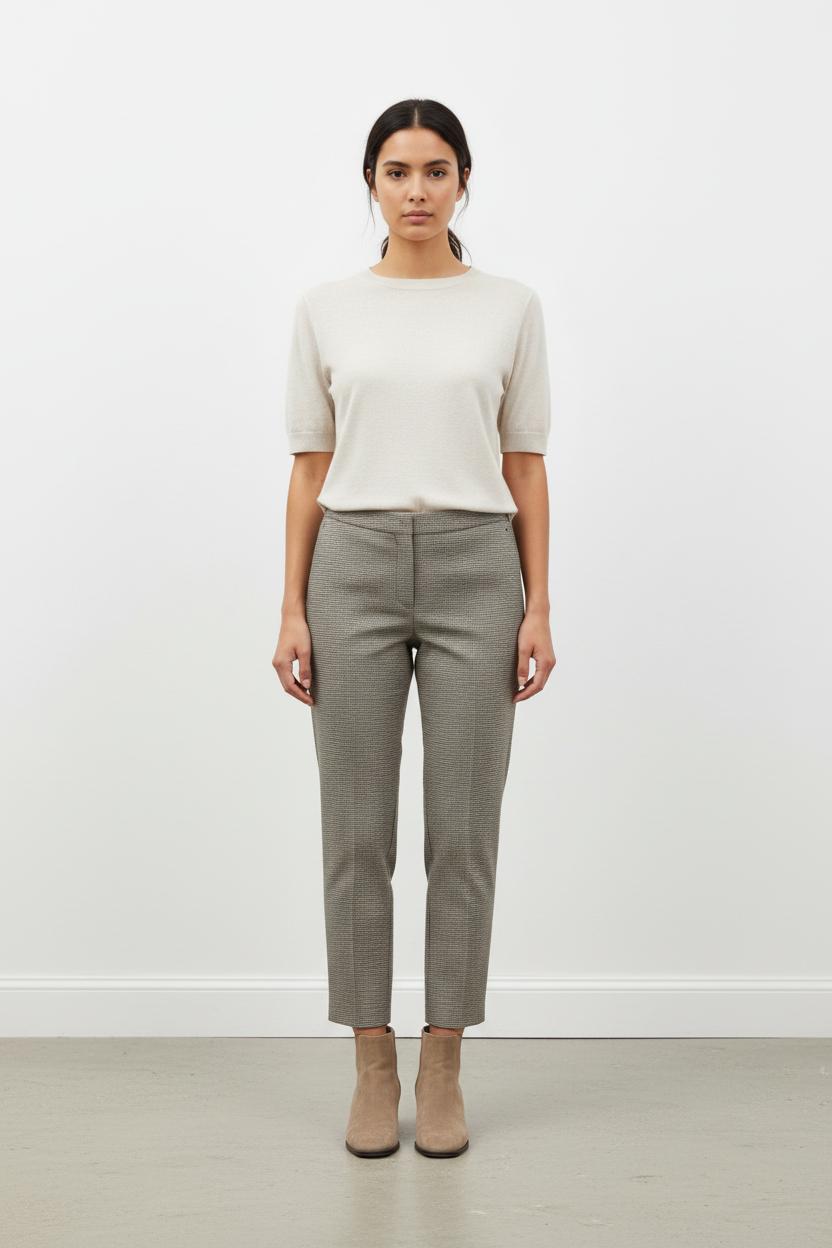 Pantalon Carreaux Gris - Taille L/40