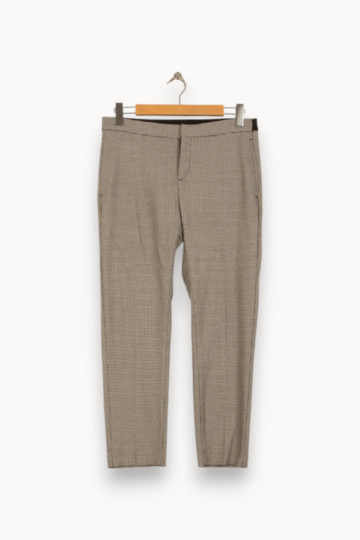 Pantalon Carreaux Gris - Taille L/40 de la marque Sud express | PARAD38161 - Vendu par Paradigme - Image 2