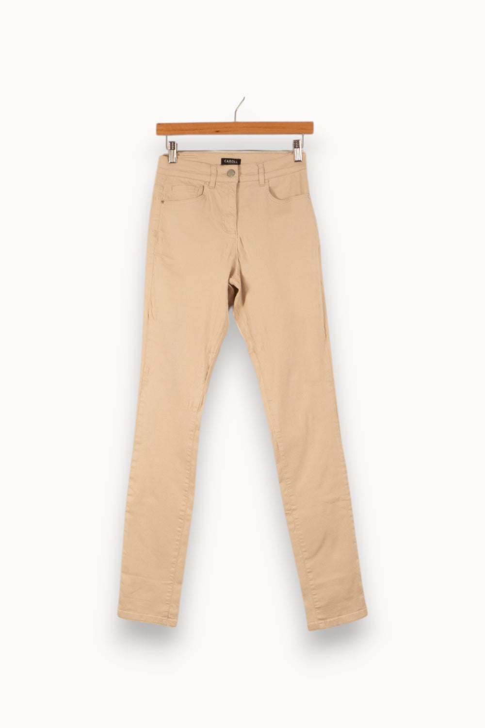 Jean Beige - Taille XS/34 de la marque Caroll | PARAD38166 - Vendu par Paradigme - Image 2