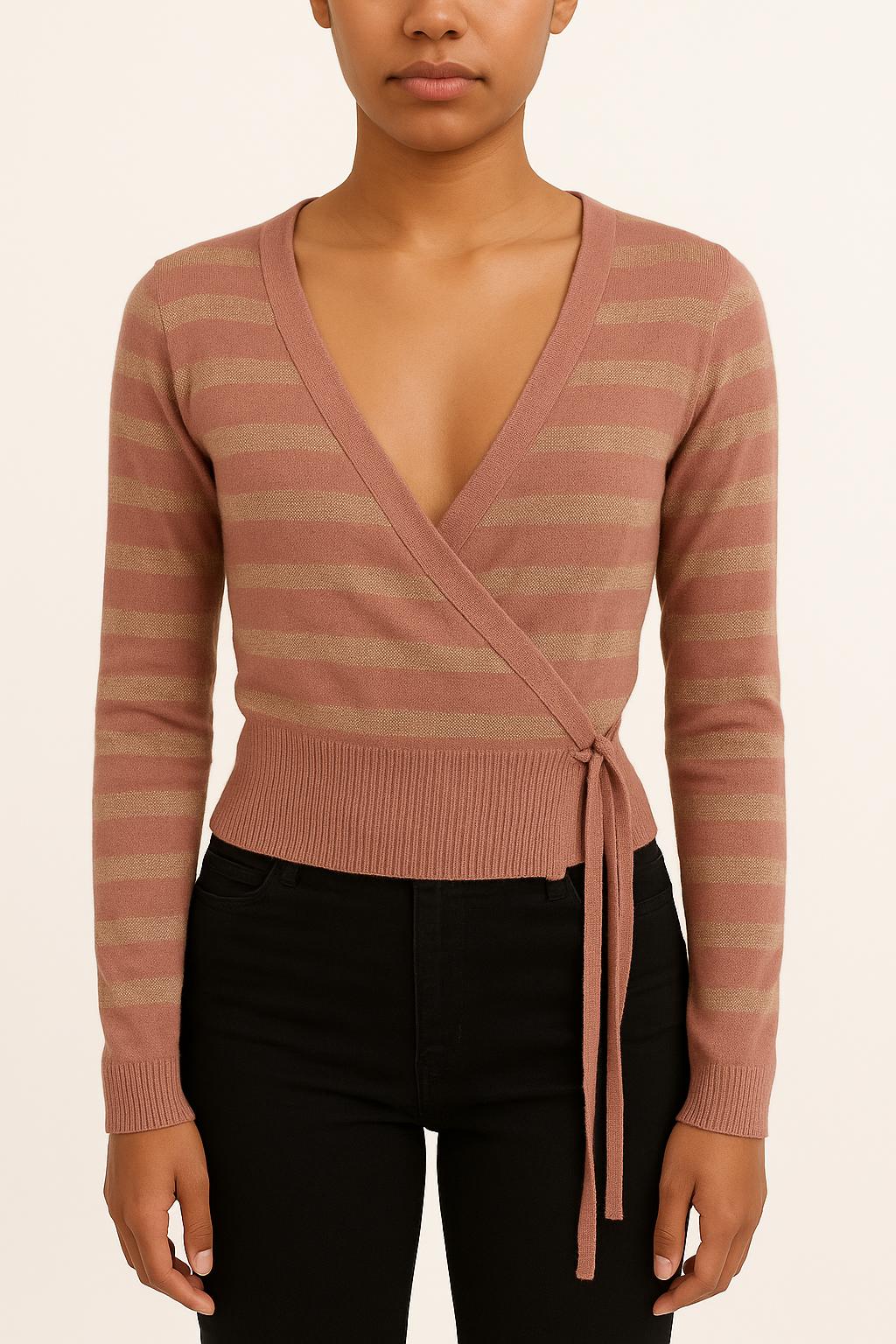 Cache-cœur Rose - Taille S/36 de la marque Caroll | PARAD38168 - Vendu par Paradigme - Image 1