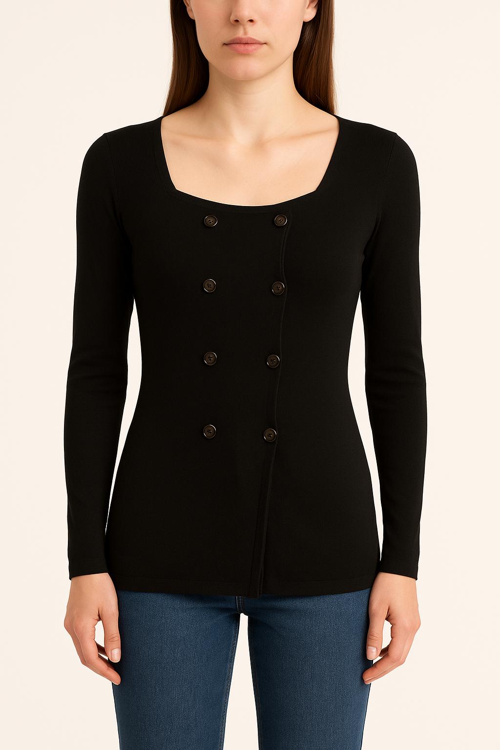 Cardigan Noir - Taille S/36 de la marque One Step | PARAD38169 - Vendu par Paradigme - Image 1