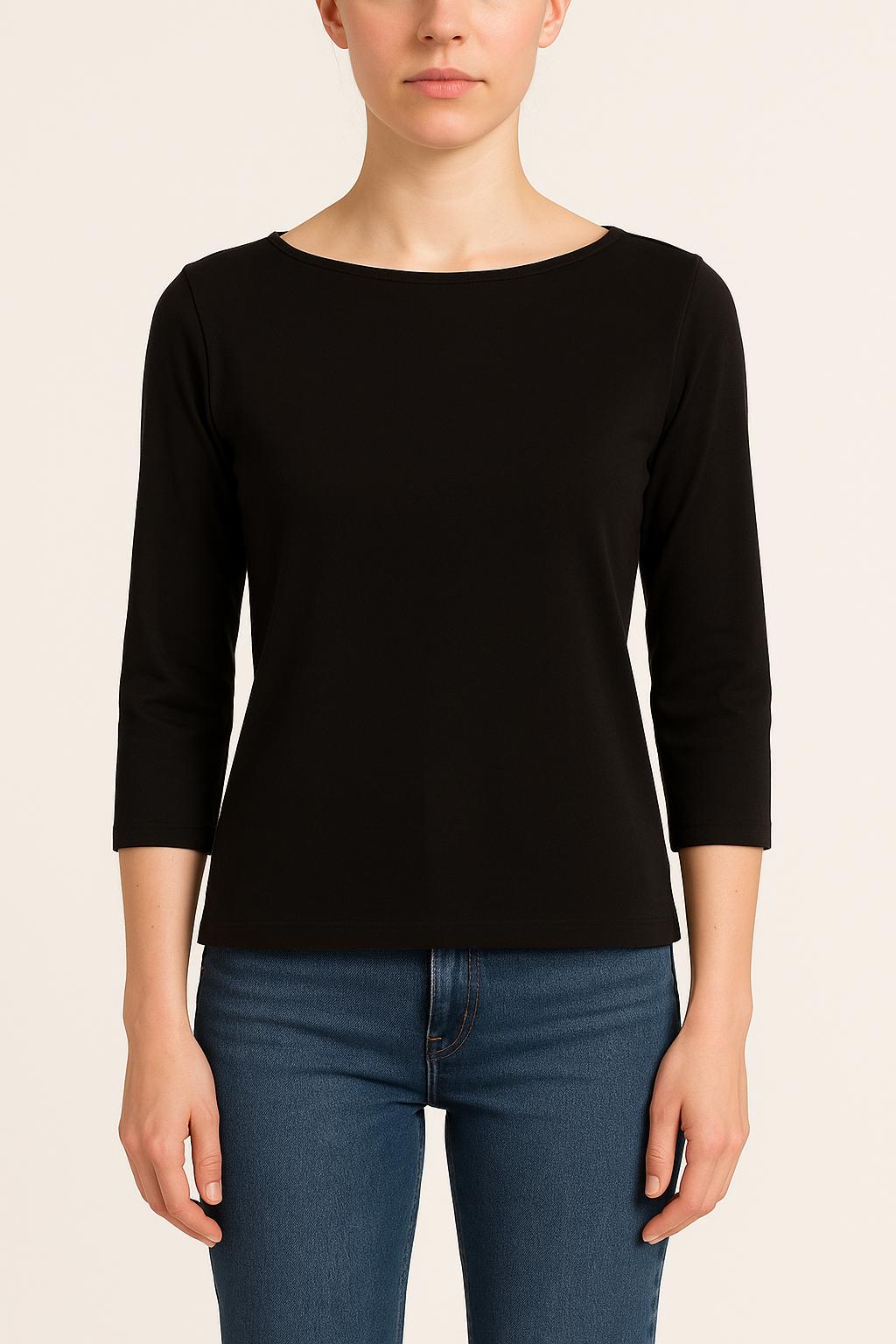 Tee-shirt Noir - Taille XS/34 de la marque Majestic Filatures | PARAD38172 - Vendu par Paradigme - Image 1