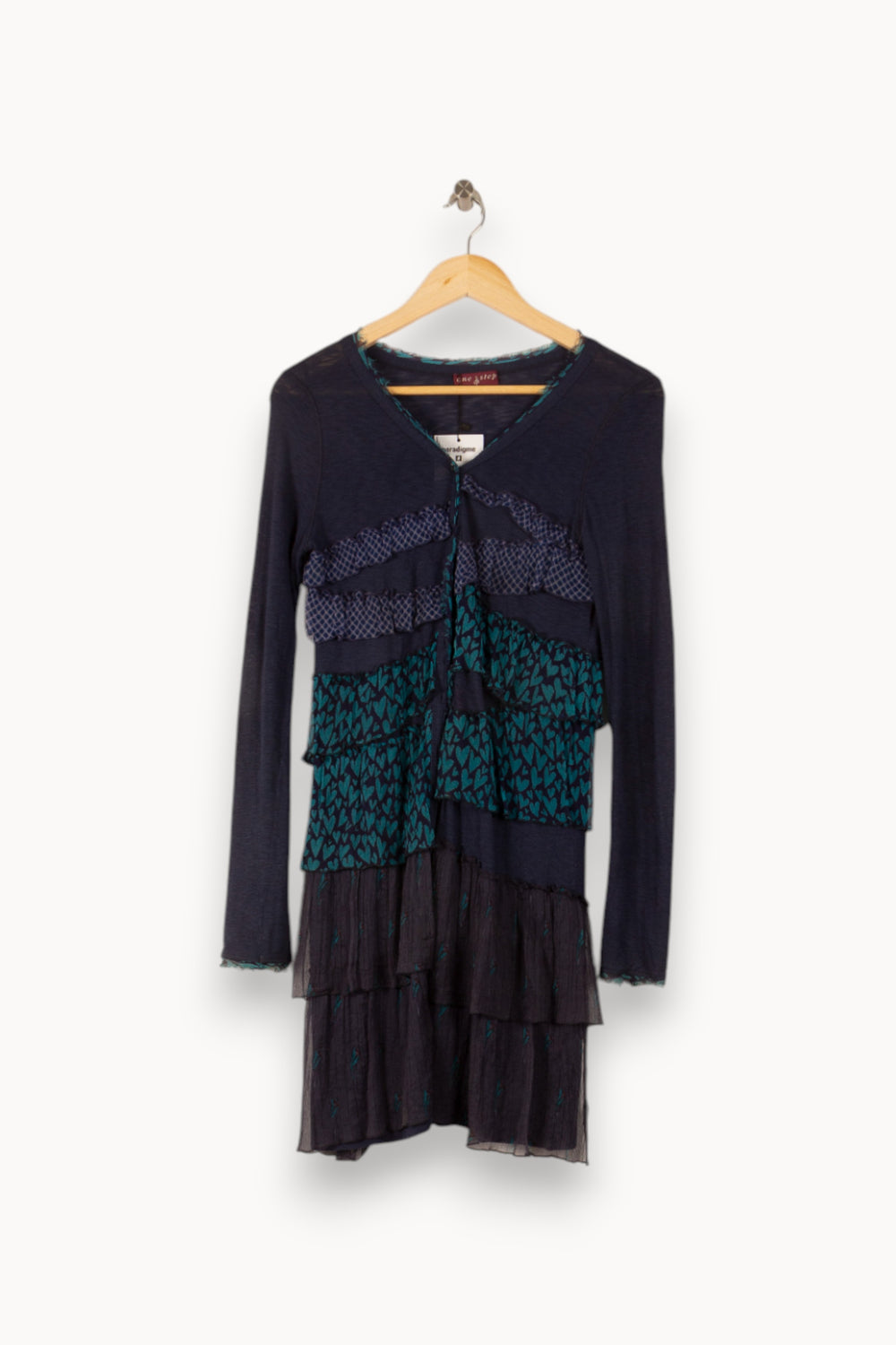 Robe Volantée Bleue - Taille S/36 de la marque One Step | PARAD38180 - Vendu par Paradigme - Image 2