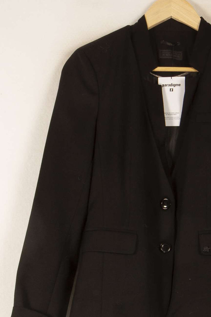 Blazer Noir - Taille S/36 de la marque IKKS | PARAD38188 - Vendu par Paradigme - Image 3