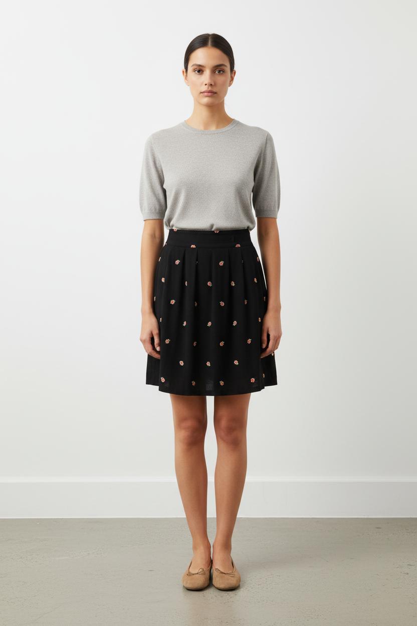 Jupe Plissée Noire - Taille M/38