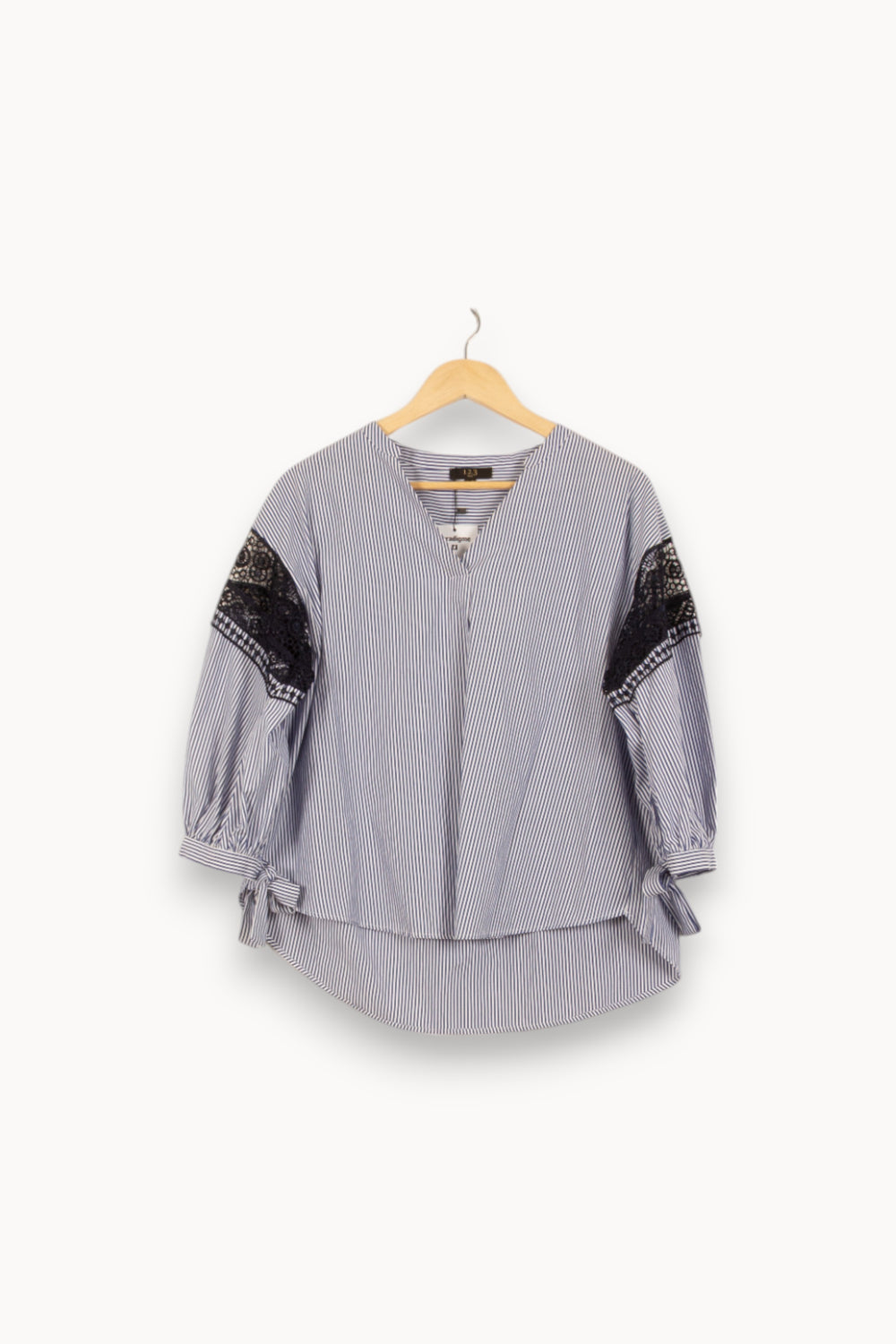 Blouse Bleue et Noire - Taille L/40 de la marque Maison 123 | PARAD38211 - Vendu par Paradigme - Image 2