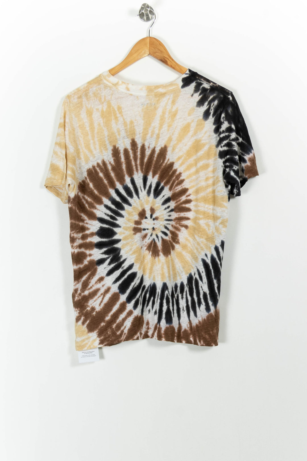Tee-shirt Tie and Dye Noir Marron et Beige - Taille L/40 de la marque Kujten | PARAD38218 - Vendu par Paradigme - Image 4