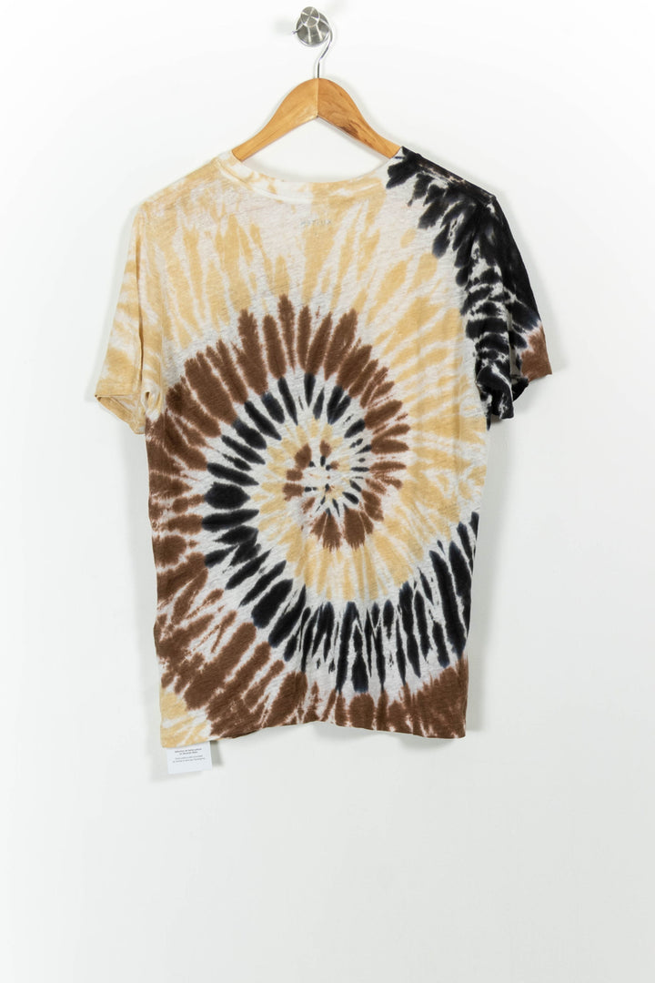 Tee-shirt Tie and Dye Noir Marron et Beige - Taille L/40 de la marque Kujten | PARAD38218 - Vendu par Paradigme - Image 4