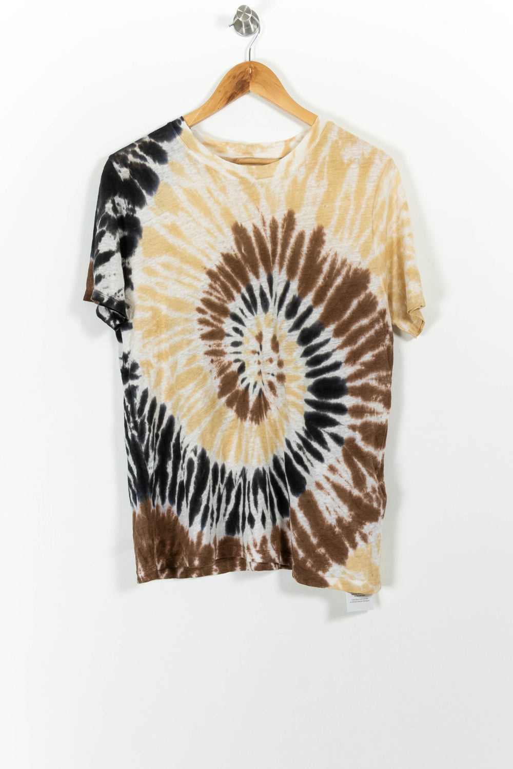 Tee-shirt Tie and Dye Noir Marron et Beige - Taille L/40 de la marque Kujten | PARAD38218 - Vendu par Paradigme - Image 2