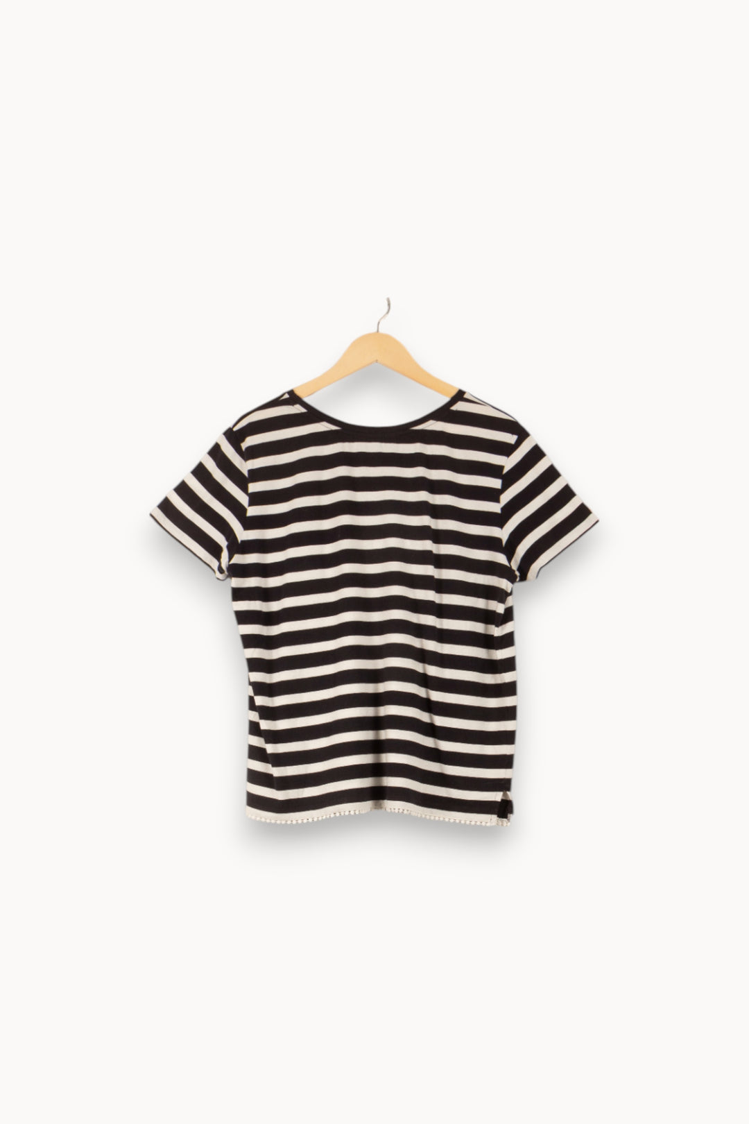 Tee-shirt Rayé Noir et Blanc - Taille M/38 de la marque Gerard Darel | PARAD38219 - Vendu par Paradigme - Image 4