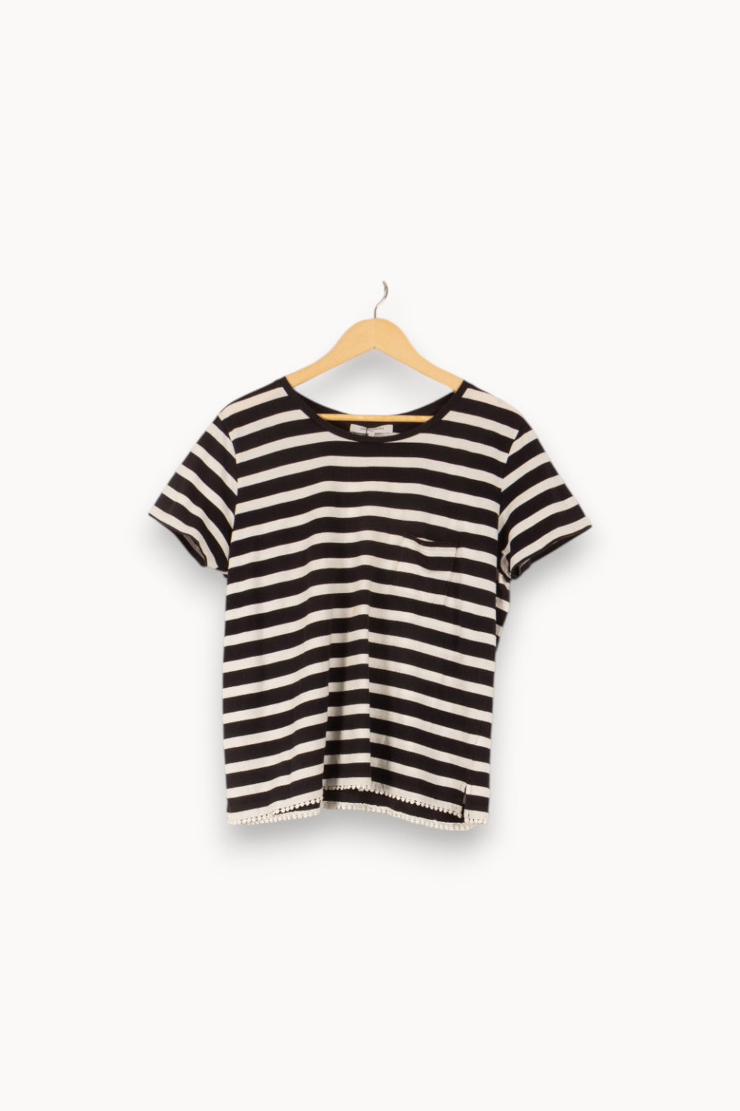 Tee-shirt Rayé Noir et Blanc - Taille M/38 de la marque Gerard Darel | PARAD38219 - Vendu par Paradigme - Image 2