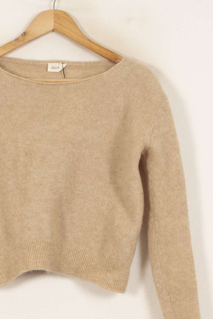 Pull Beige - Taille S/36 de la marque American Vintage | PARAD38220 - Vendu par Paradigme - Image 3