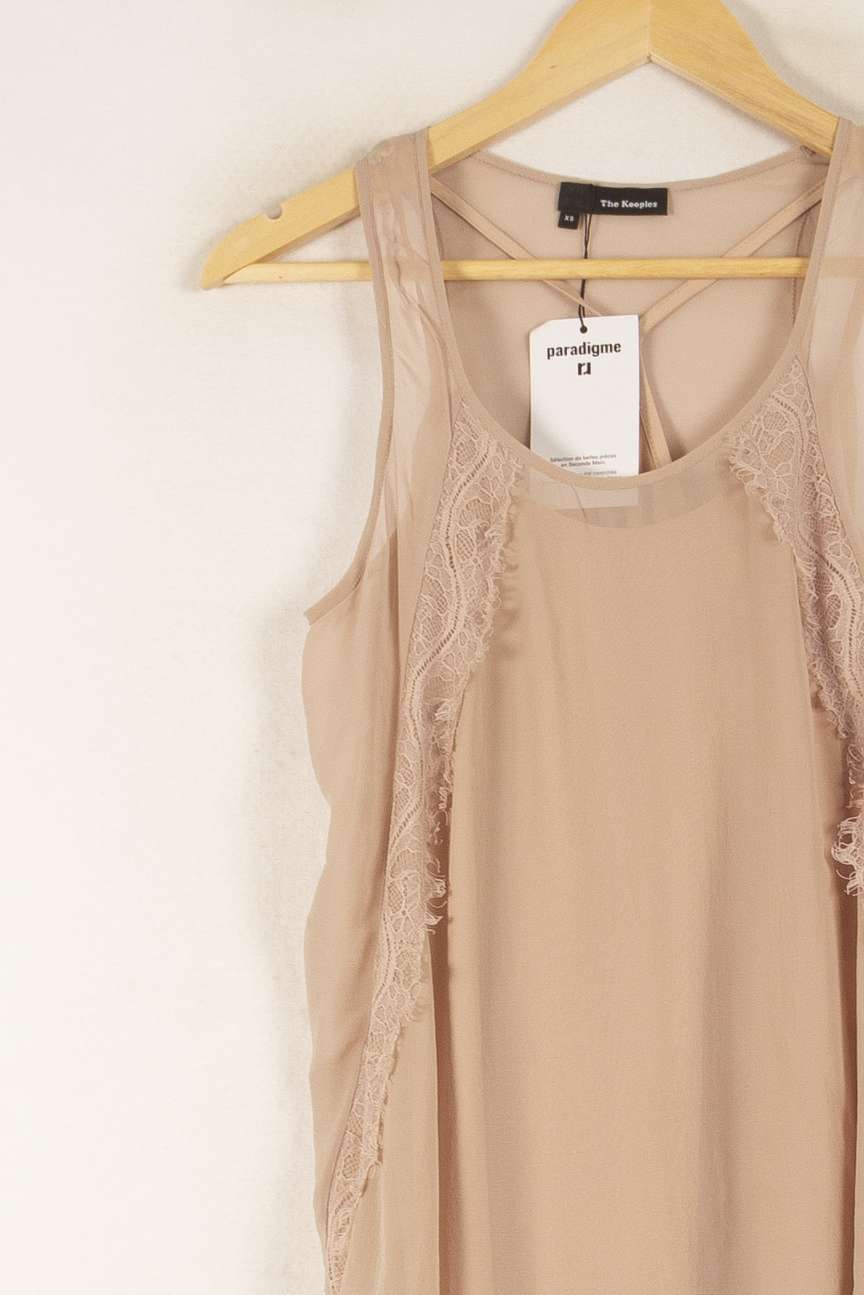 Robe Débardeur Beige - Taille XS/34 de la marque The Kooples | PARAD38229 - Vendu par Paradigme - Image 3