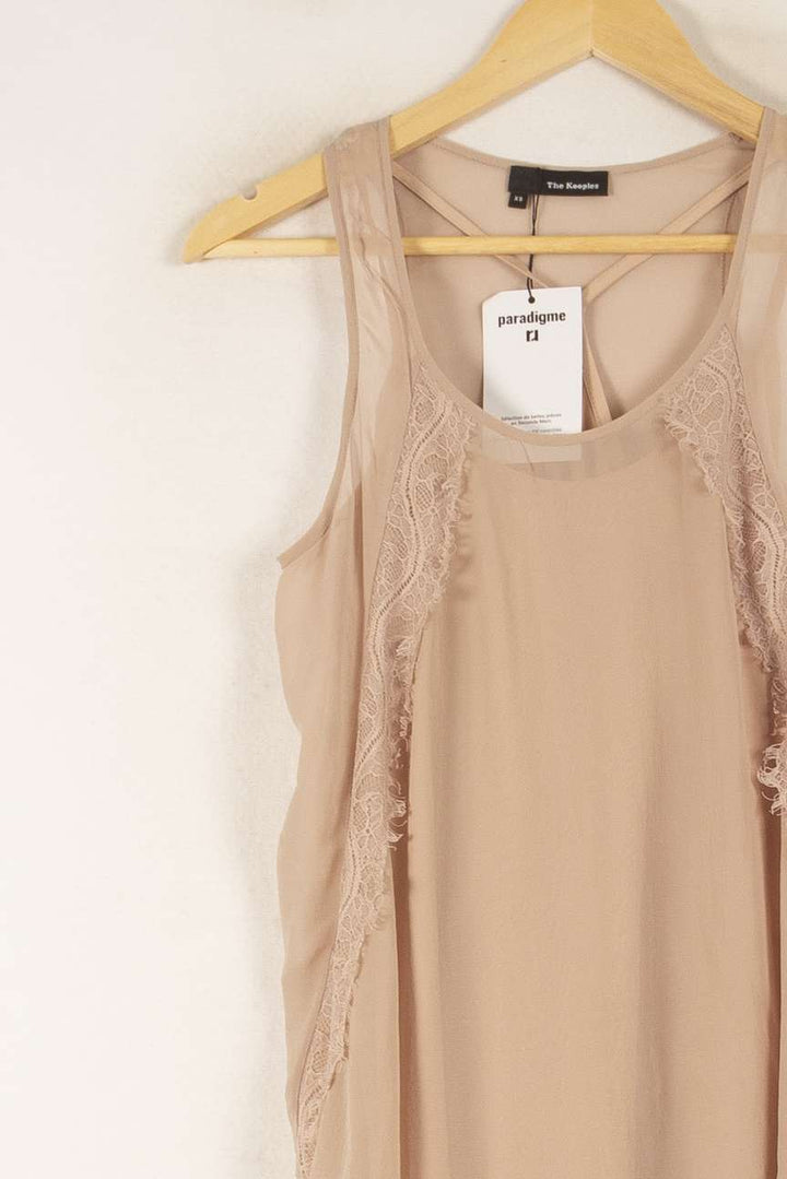 Robe Débardeur Beige - Taille XS/34 de la marque The Kooples | PARAD38229 - Vendu par Paradigme - Image 3