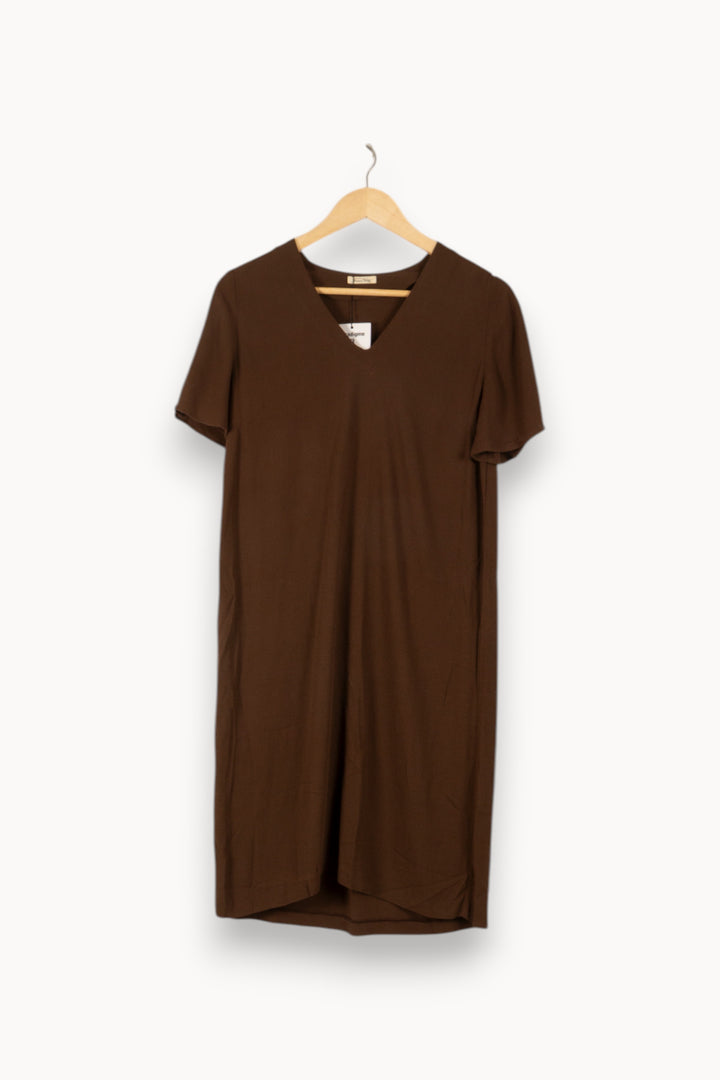 Robe Courte Marron - Taille S/36 de la marque American Vintage | PARAD38230 - Vendu par Paradigme - Image 2
