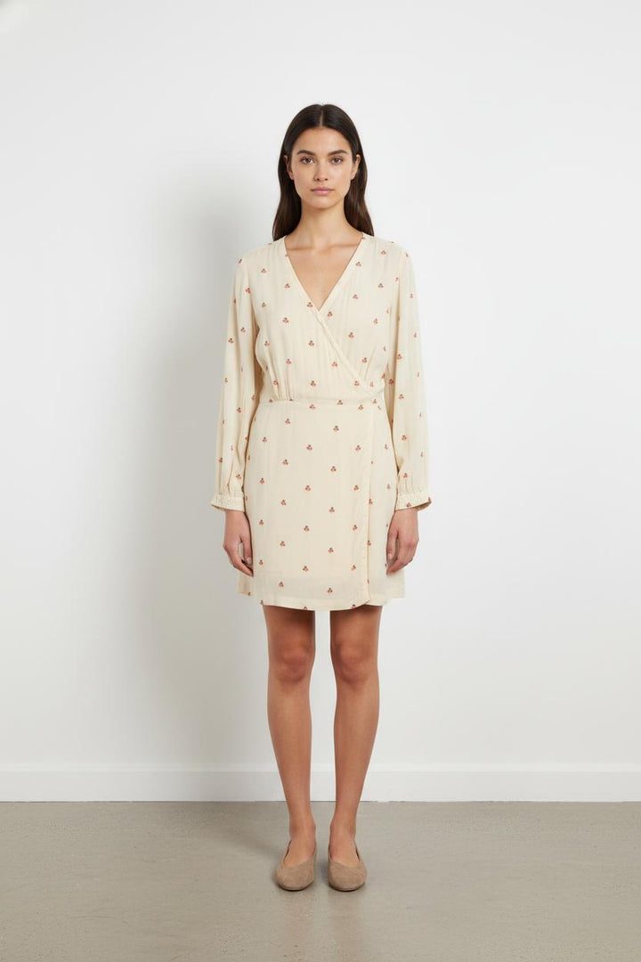 Robe Portefeuille Beige - Taille S/36