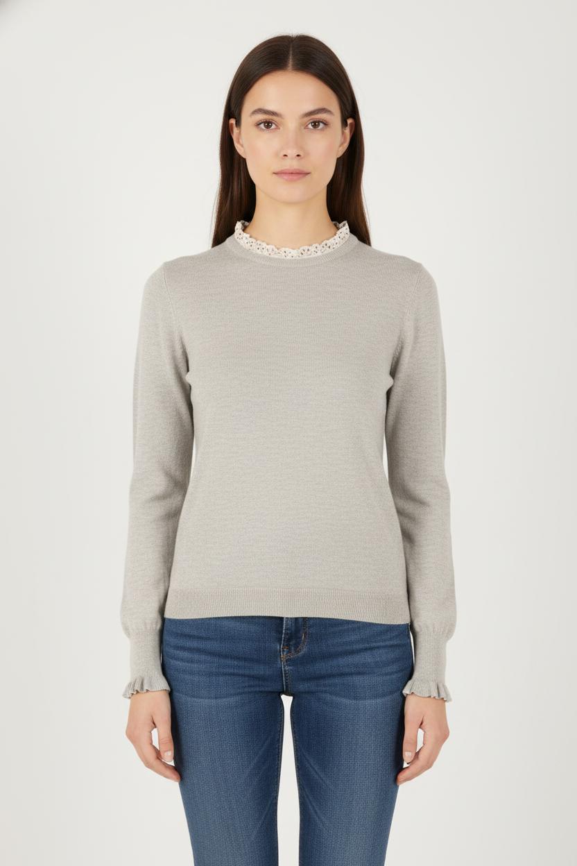 Pull Gris - Taille S/36