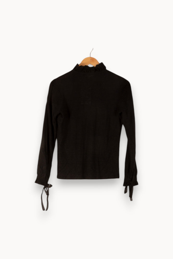 Blouse Noire - Taille S/36 de la marque Claudie Pierlot | PARAD38256 - Vendu par Paradigme - Image 4
