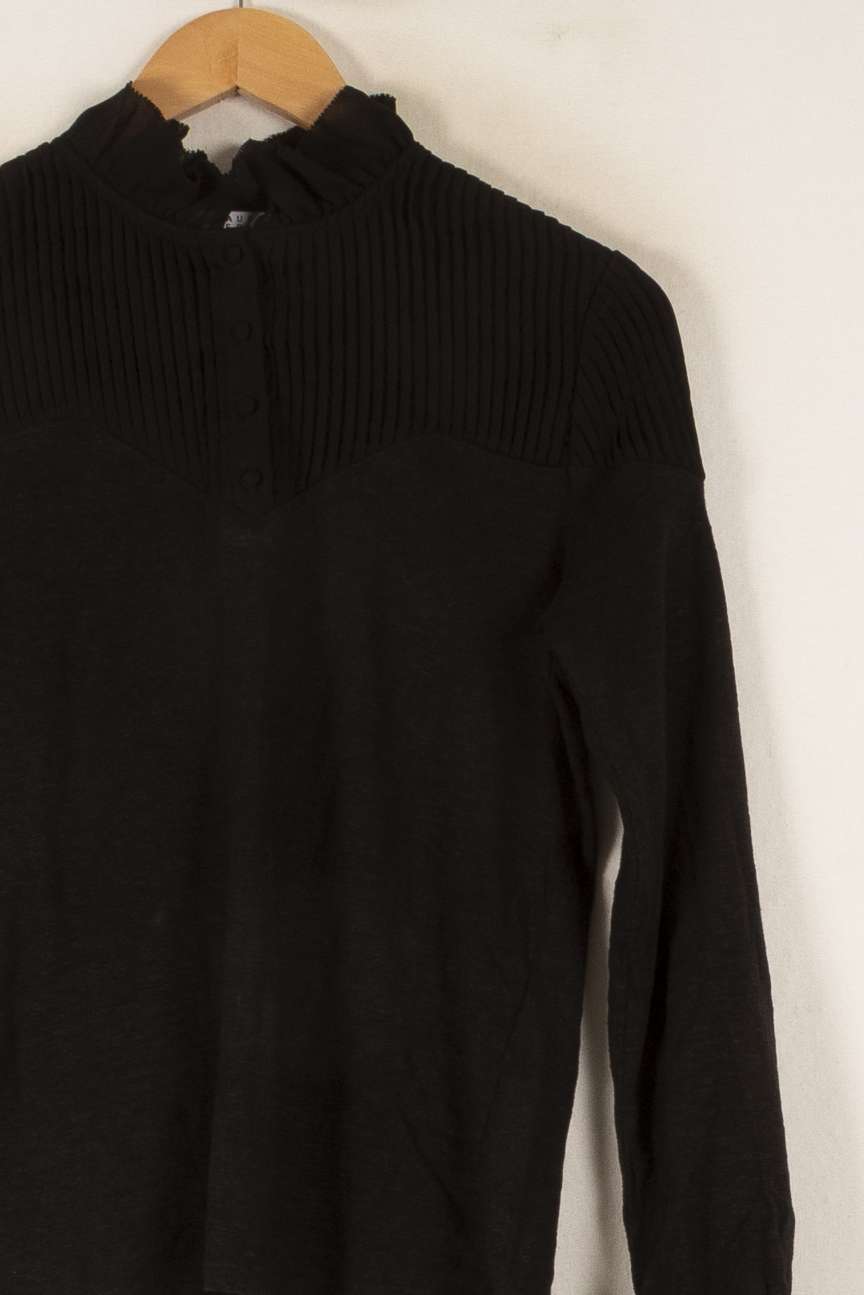 Blouse Noire - Taille S/36 de la marque Claudie Pierlot | PARAD38256 - Vendu par Paradigme - Image 3