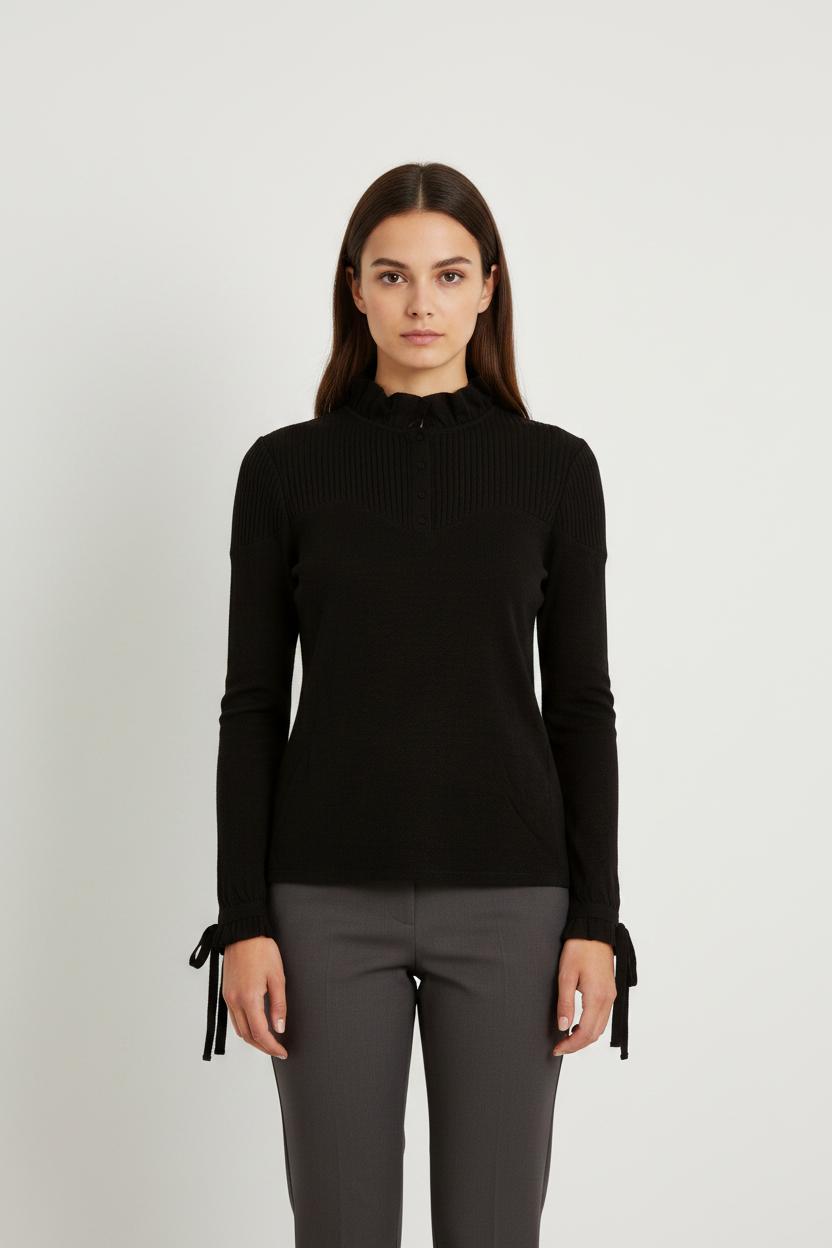 Blouse Noire - Taille S/36